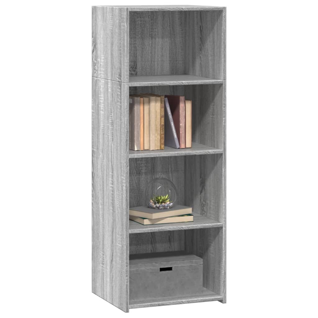 Hoge Kast 45X41X124 Cm Bewerkt Hout Eikenkleurig