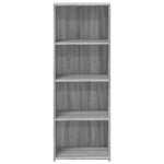 Hoge Kast 45X41X124 Cm Bewerkt Hout Eikenkleurig