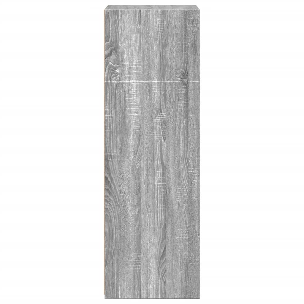 Hoge Kast 45X41X124 Cm Bewerkt Hout Eikenkleurig