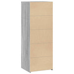 Hoge Kast 45X41X124 Cm Bewerkt Hout Eikenkleurig