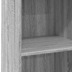 Hoge Kast 45X41X124 Cm Bewerkt Hout Eikenkleurig