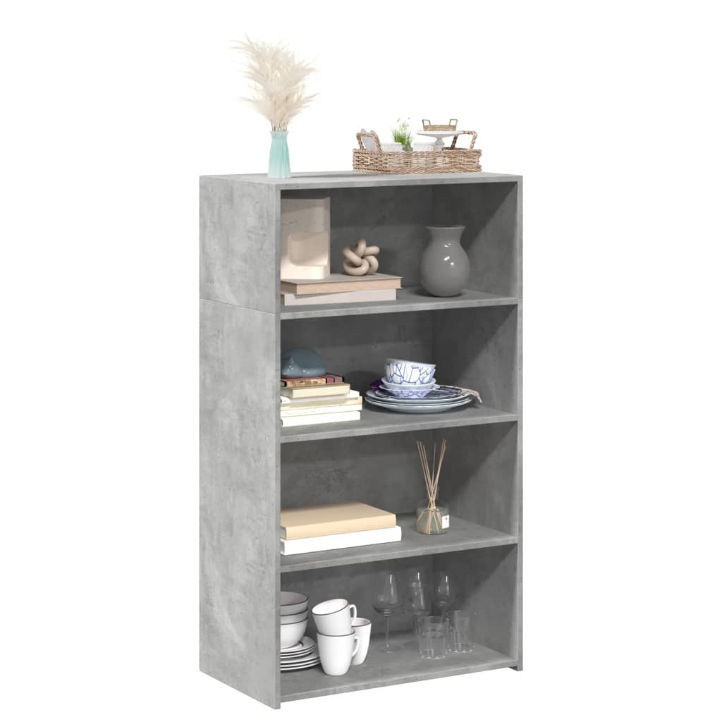 Hoge Kast 70X41X124 Cm Bewerkt Hout Eikenkleurig