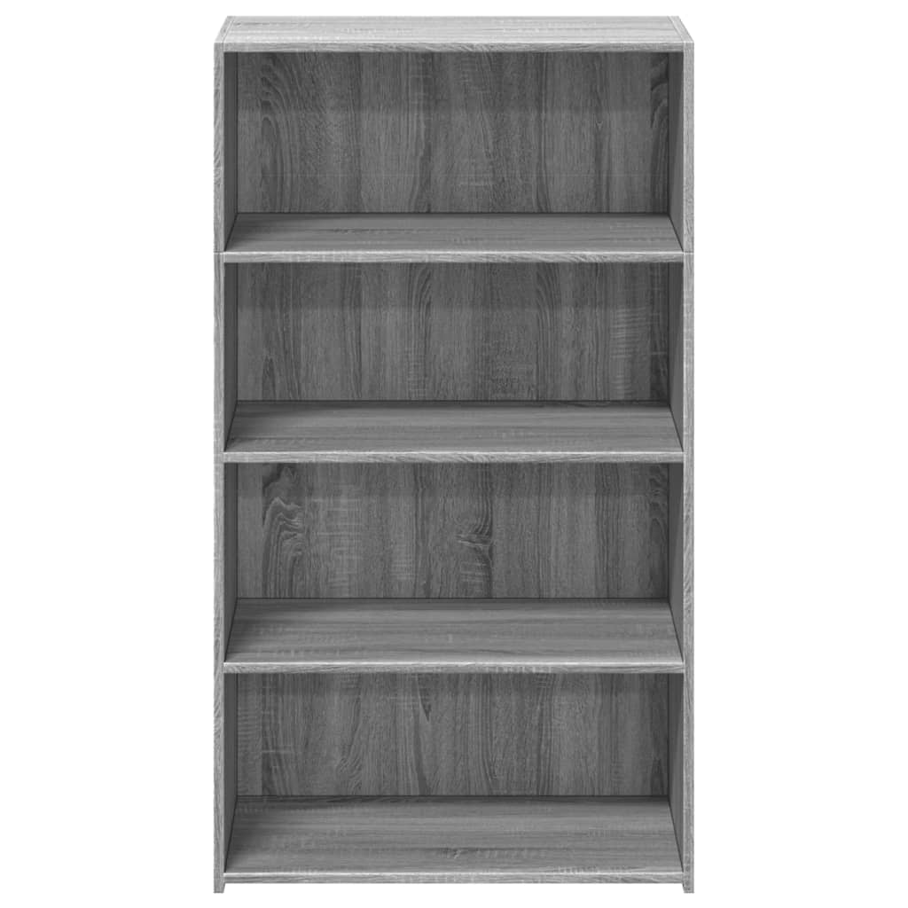Hoge Kast 70X41X124 Cm Bewerkt Hout Eikenkleurig