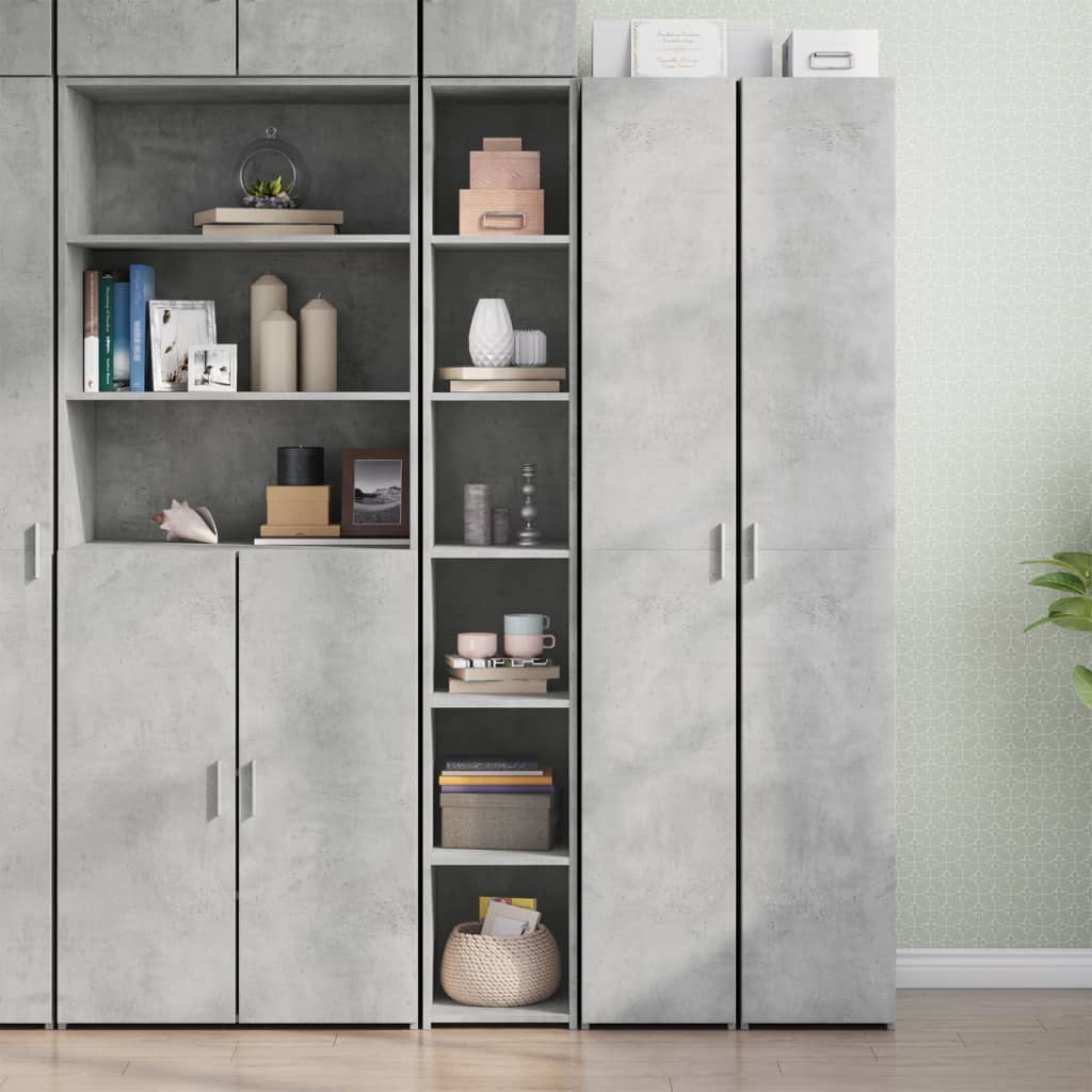 Hoge Kast 30X41X185 Cm Bewerkt Hout Kleurig