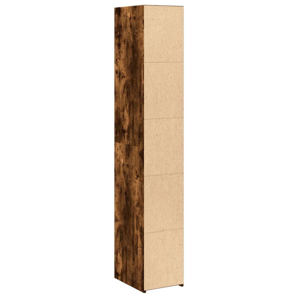 Hoge Kast 30X41X185 Cm Bewerkt Hout Kleurig