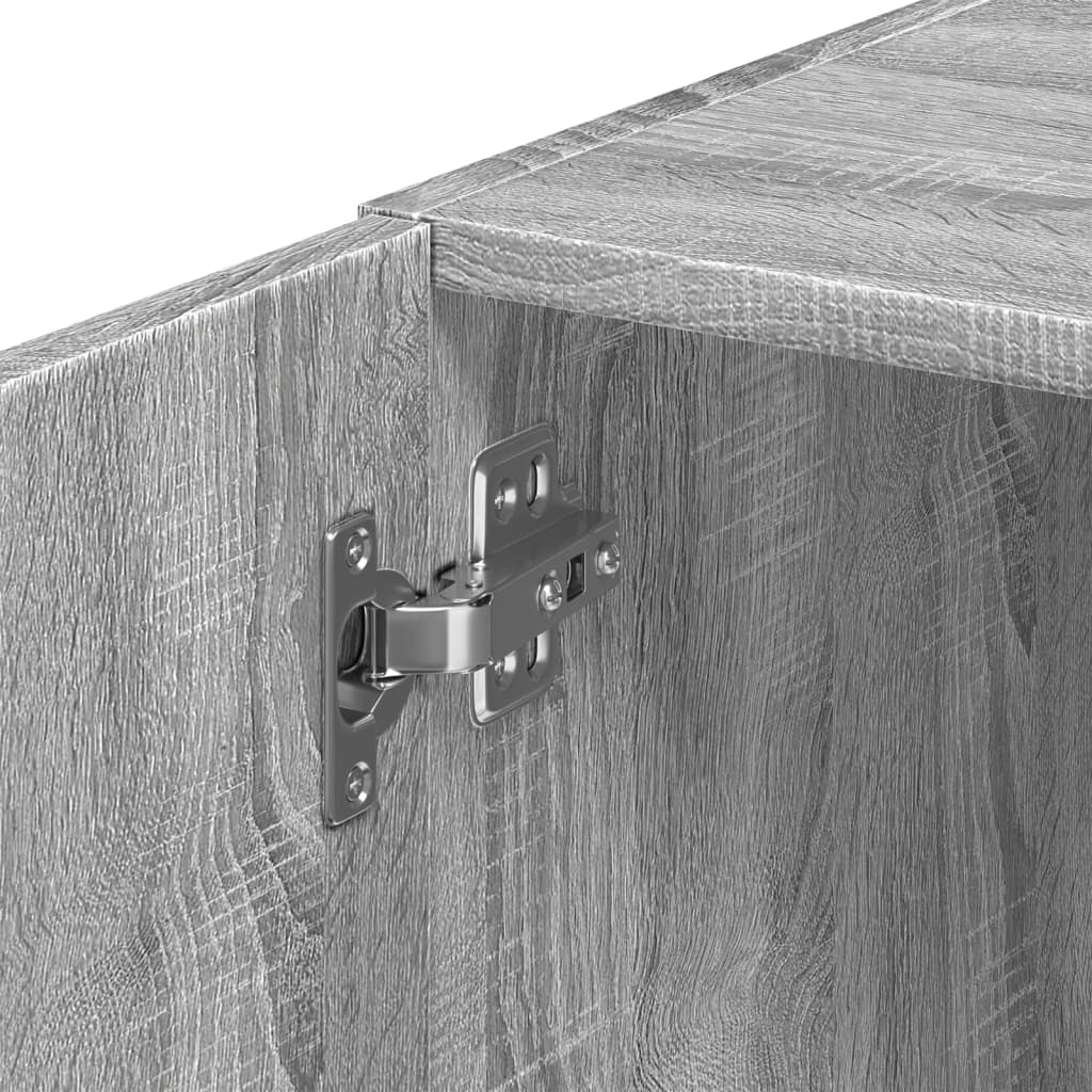Opbergkast Smal 30X42,5X225 Cm Bewerkt Hout Eiken