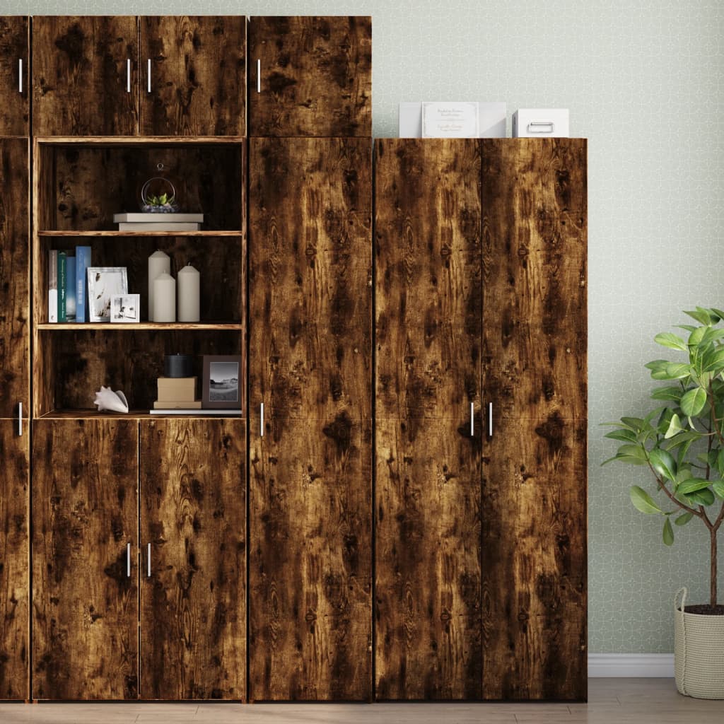 Opbergkast Smal 40X42,5X225 Cm Bewerkt Hout Ig