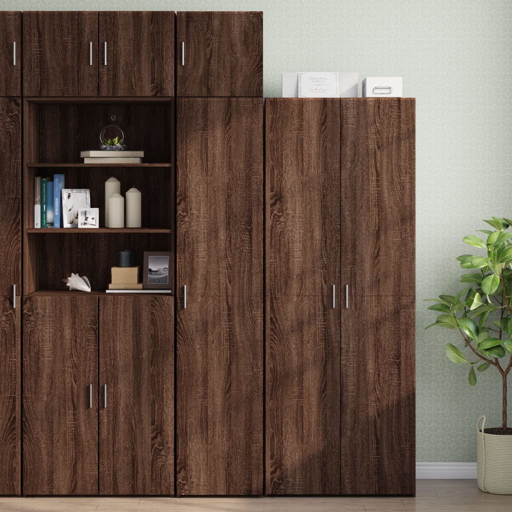 Opbergkast Smal 40X42,5X225 Cm Bewerkt Hout Ig