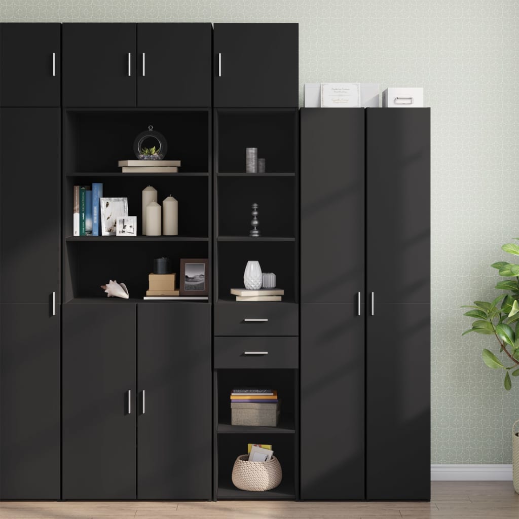 Opbergkast Smal 40X42,5X225 Cm Bewerkt Hout Eiken