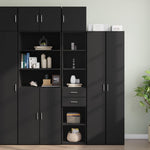 Opbergkast Smal 40X42,5X225 Cm Bewerkt Hout Eiken