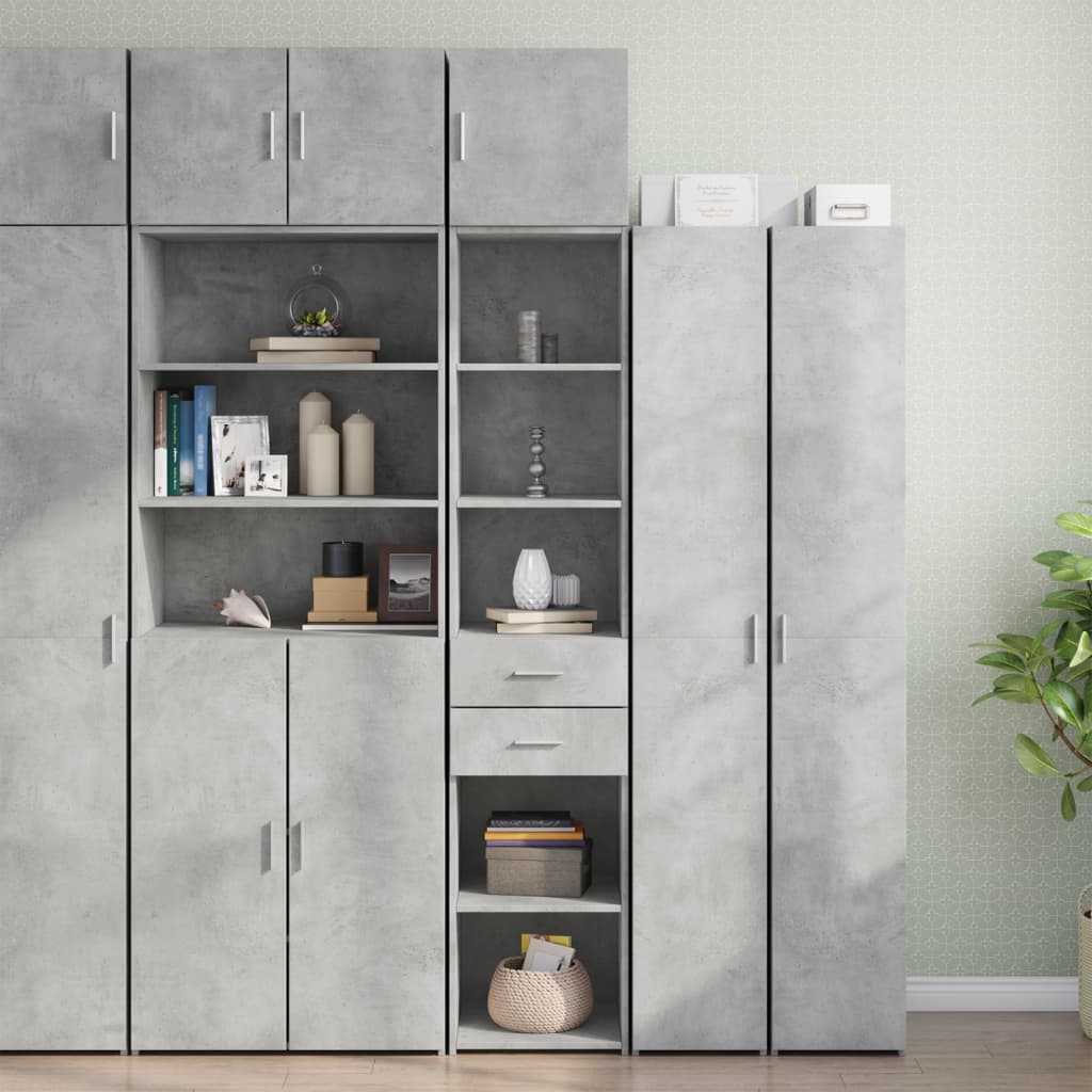 Opbergkast Smal 40X42,5X225 Cm Bewerkt Hout Eiken