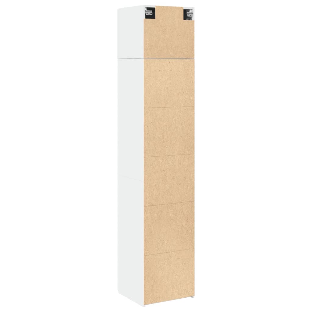 Opbergkast Smal 45X42,5X225 Cm Bewerkt Hout