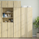 Opbergkast Smal 45X42,5X225 Cm Bewerkt Hout