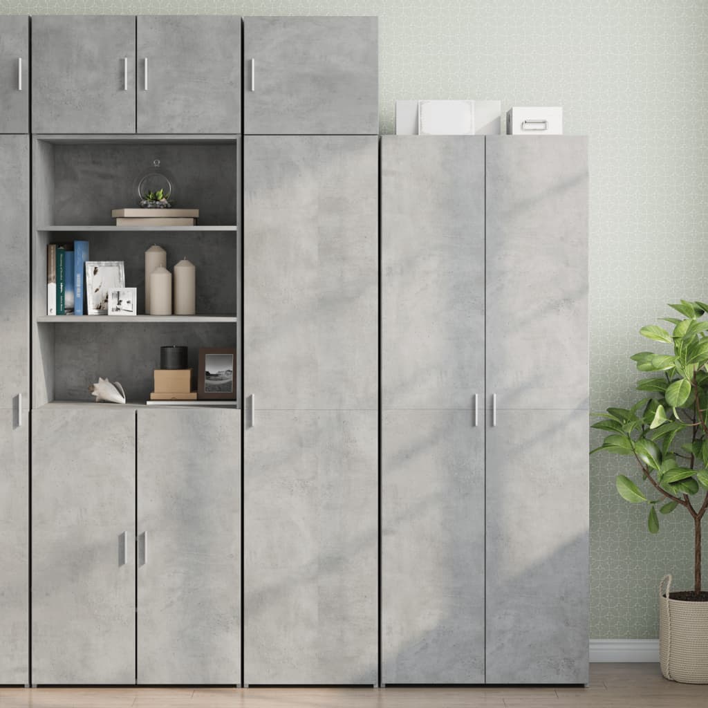 Opbergkast Smal 45X42,5X225 Cm Bewerkt Hout