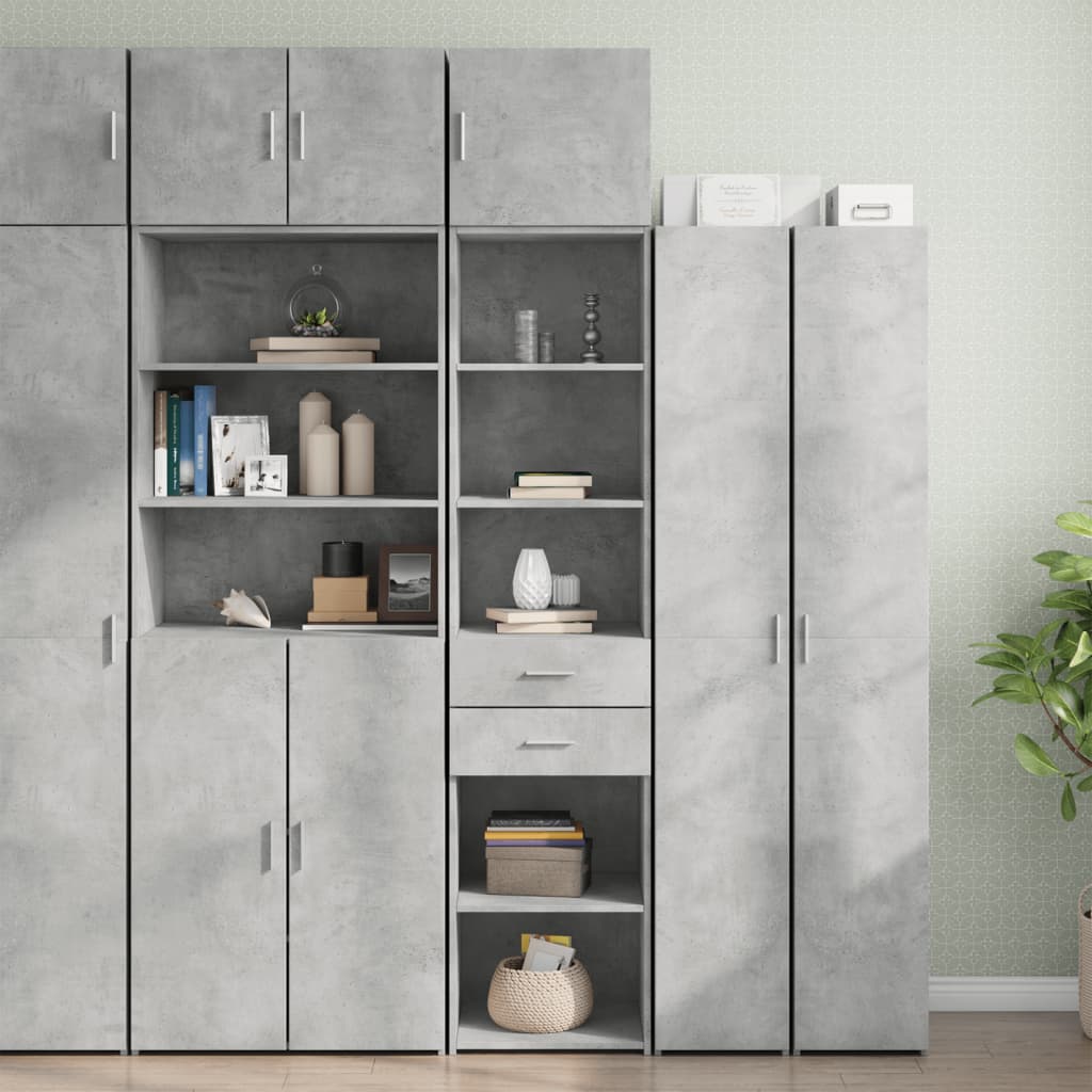 Opbergkast Smal 45X42,5X225 Cm Bewerkt Hout