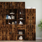 Opbergkast Smal 45X42,5X225 Cm Bewerkt Hout