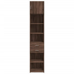 Opbergkast Smal 45X42,5X225 Cm Bewerkt Hout