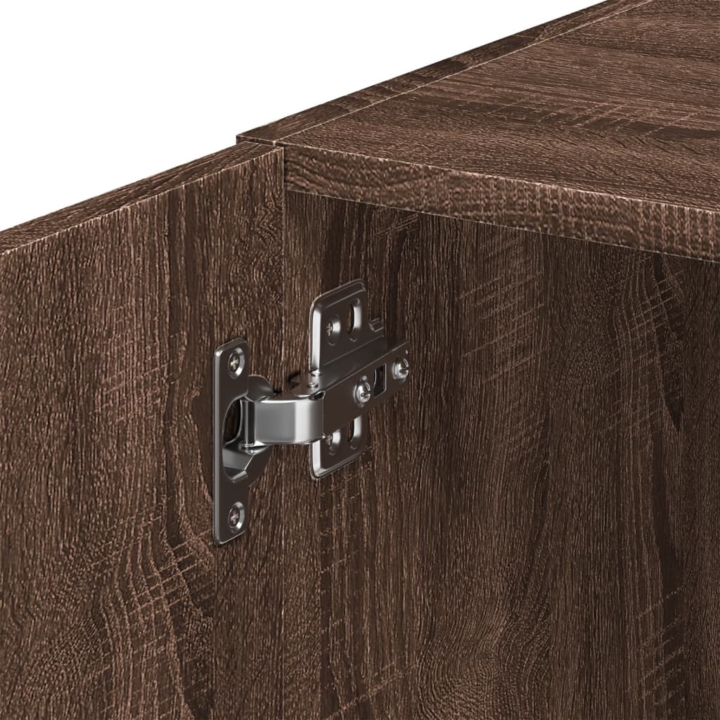 Opbergkast Smal 45X42,5X225 Cm Bewerkt Hout