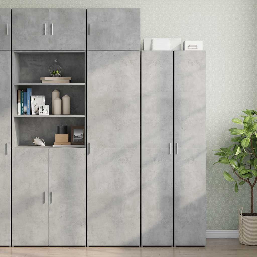 Opbergkast Smal 50X42,5X225 Cm Bewerkt Hout Kleur