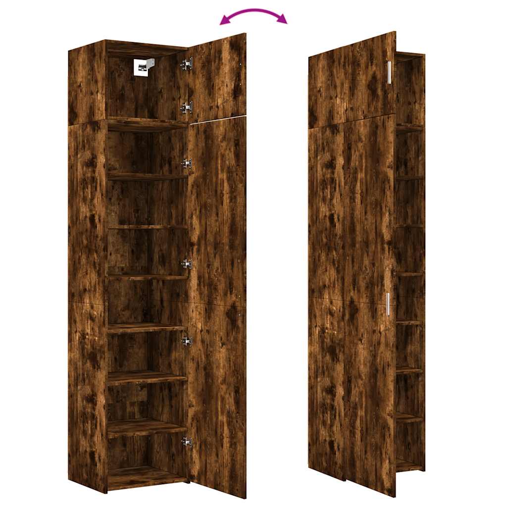 Opbergkast Smal 50X42,5X225 Cm Bewerkt Hout Kleur