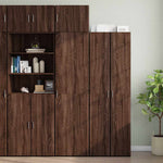 Opbergkast Smal 50X42,5X225 Cm Bewerkt Hout Kleur