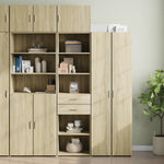 Opbergkast Smal 50X42,5X225 Cm Bewerkt Hout
