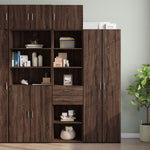 Opbergkast Smal 50X42,5X225 Cm Bewerkt Hout