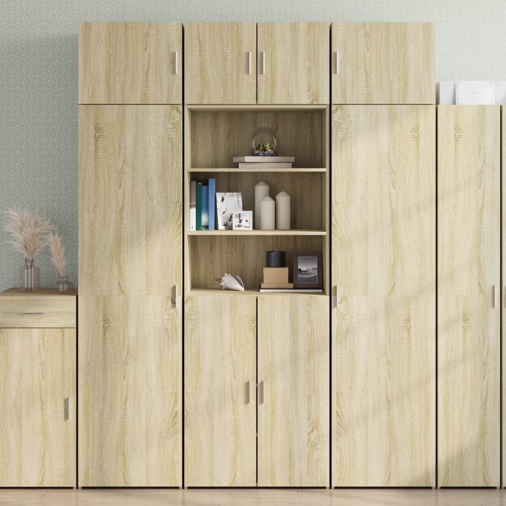 Opbergkast 70X42,5X225 Cm Bewerkt Hout