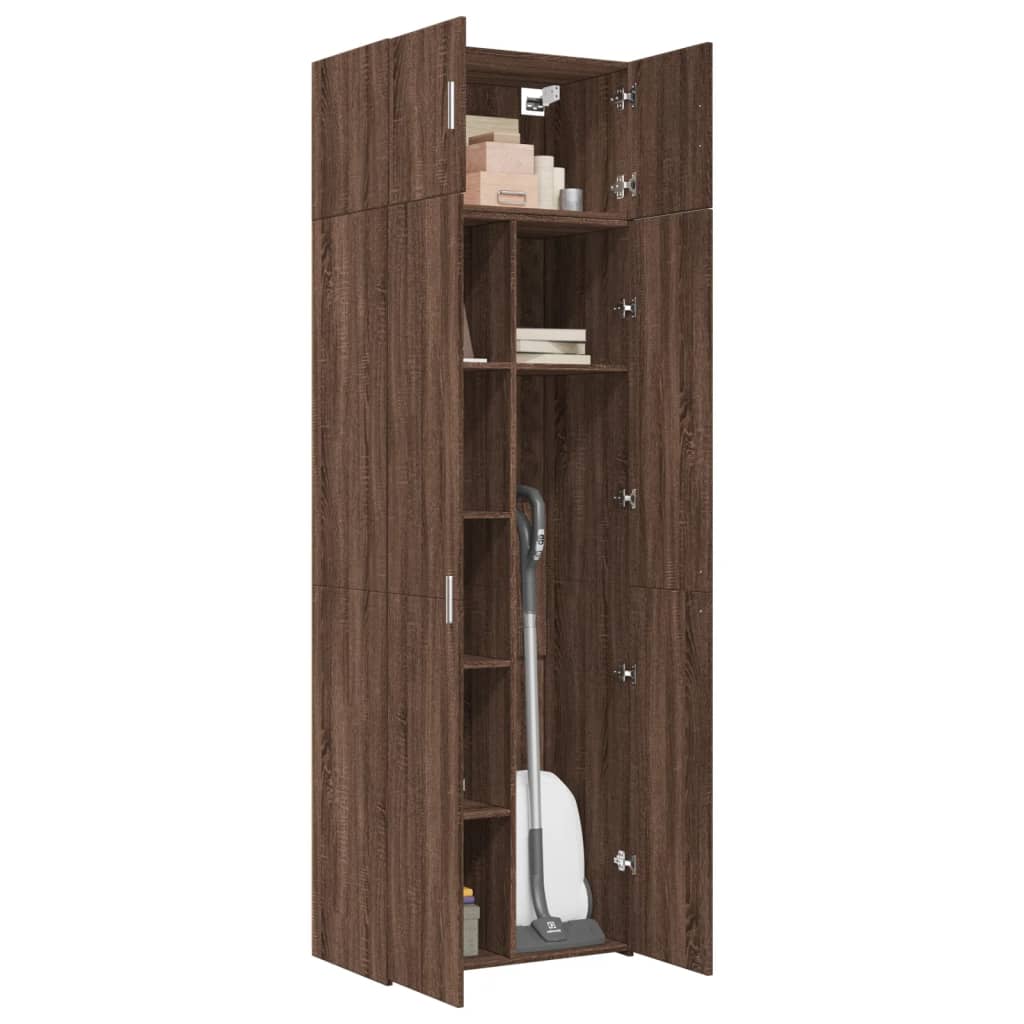 Opbergkast 70X42,5X225 Cm Bewerkt Hout Ig