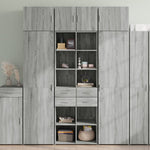 Opbergkast 70X42,5X225 Cm Bewerkt Hout