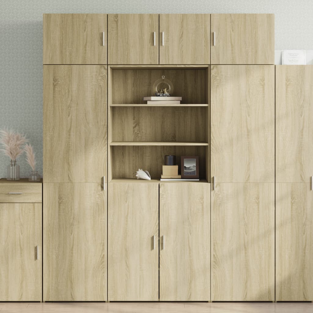 Opbergkast 80X42,5X225 Cm Bewerkt Hout Ig