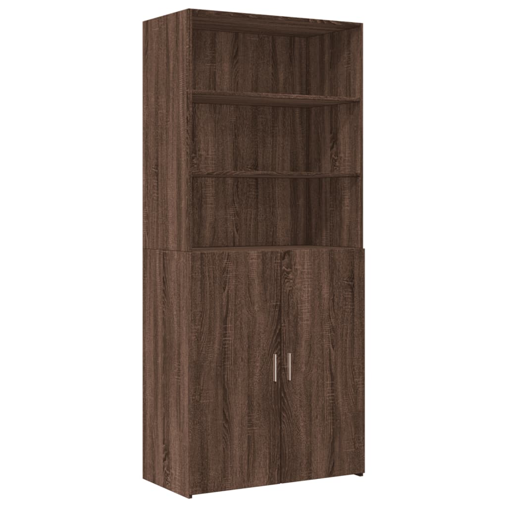 Opbergkast 80X42,5X225 Cm Bewerkt Hout Ig