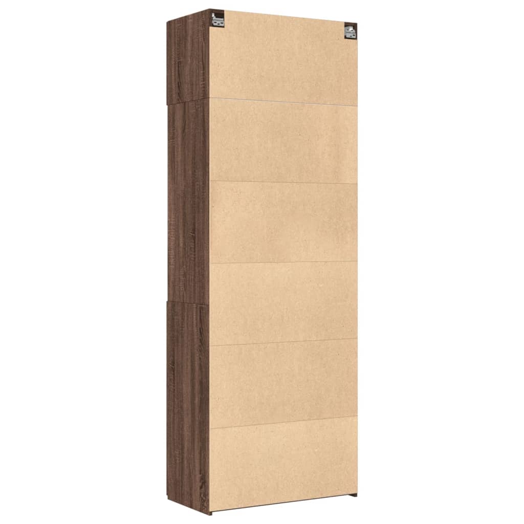 Opbergkast 80X42,5X225 Cm Bewerkt Hout Ig