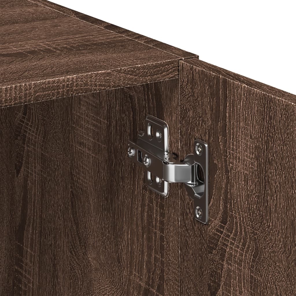 Opbergkast 80X42,5X225 Cm Bewerkt Hout Ig
