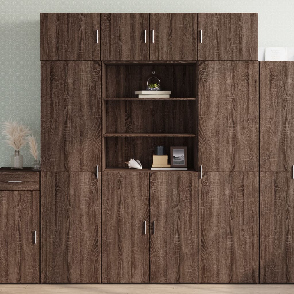 Opbergkast 80X42,5X225 Cm Bewerkt Hout Ig