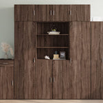 Opbergkast 80X42,5X225 Cm Bewerkt Hout Ig