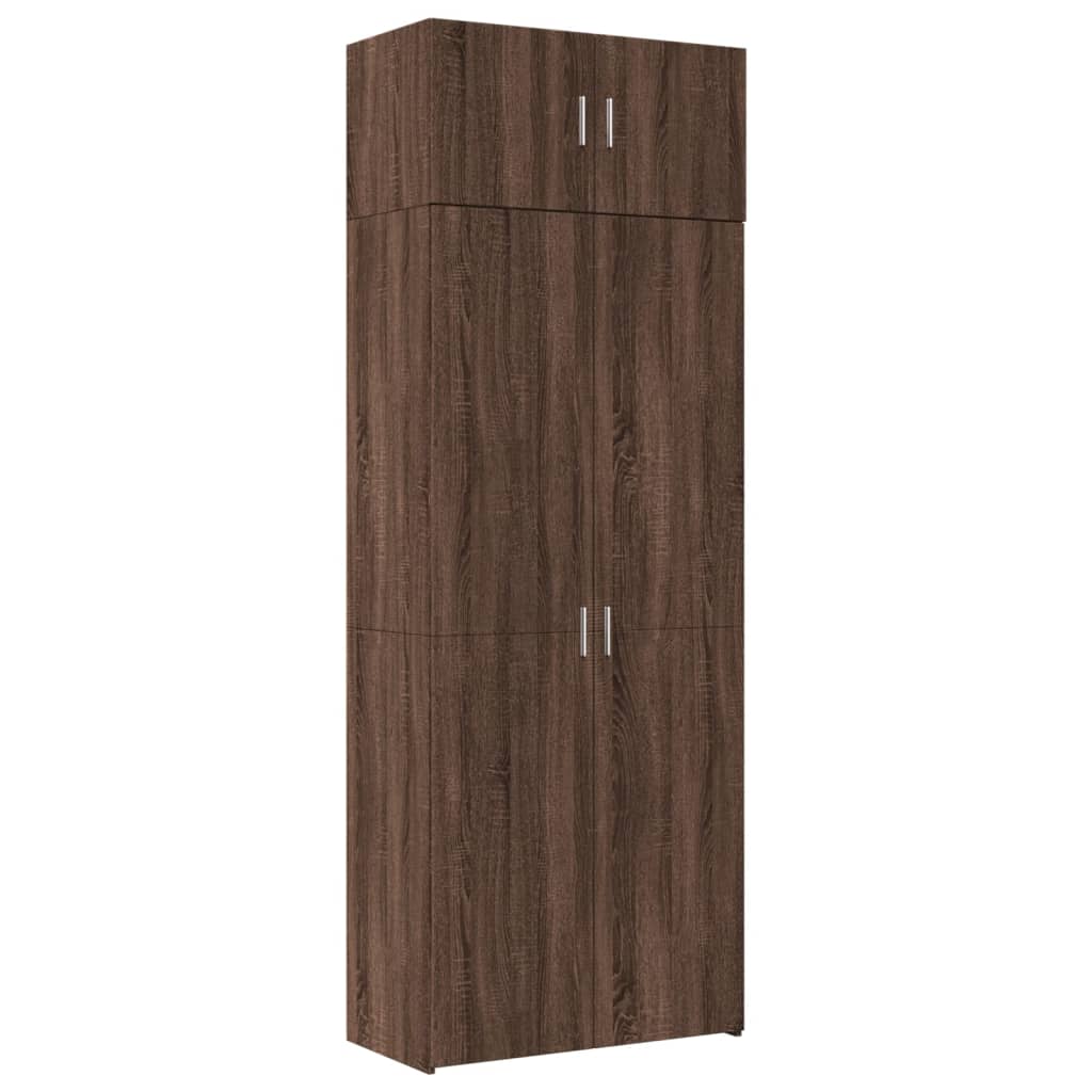 Opbergkast 80X42,5X225 Cm Bewerkt Hout Ig