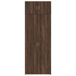 Opbergkast 80X42,5X225 Cm Bewerkt Hout Ig