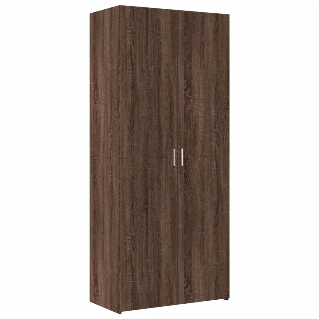 Opbergkast 80X42,5X225 Cm Bewerkt Hout Ig