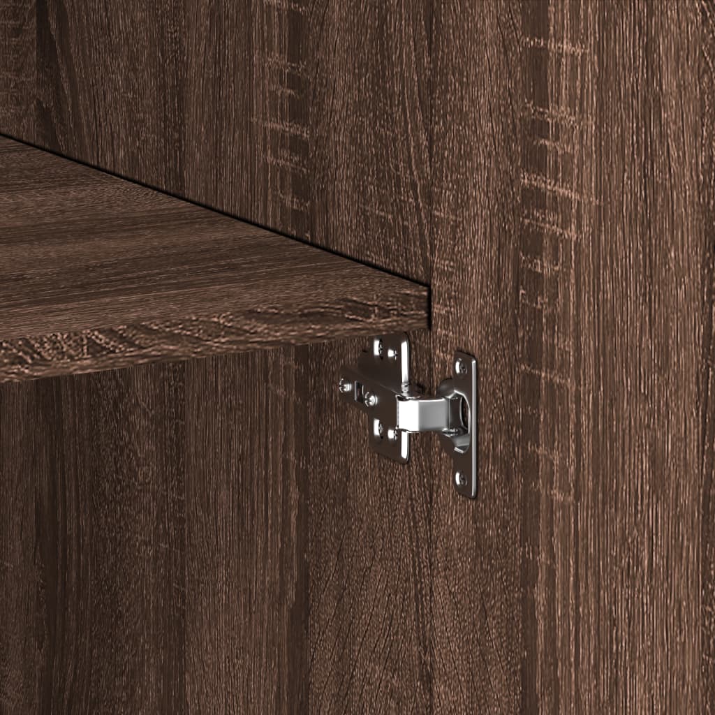 Opbergkast 80X42,5X225 Cm Bewerkt Hout Ig
