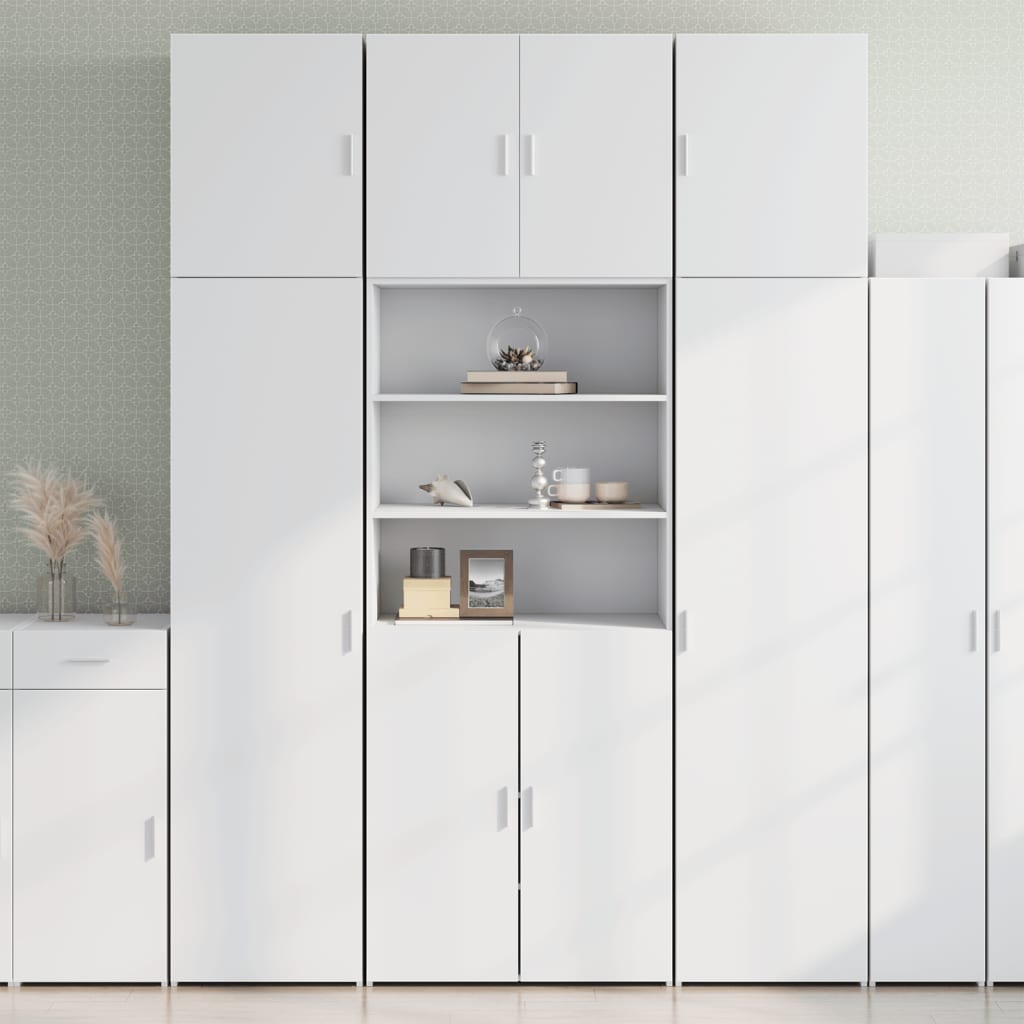 Hoge Kast 80X42,5X249 Cm Bewerkt Hout Kleurig