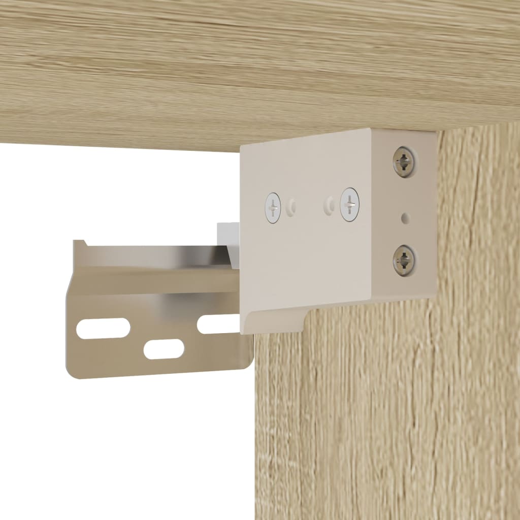 Hoge Kast 80X42,5X249 Cm Bewerkt Hout Kleurig