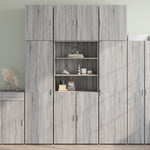 Hoge Kast 80X42,5X249 Cm Bewerkt Hout Kleurig