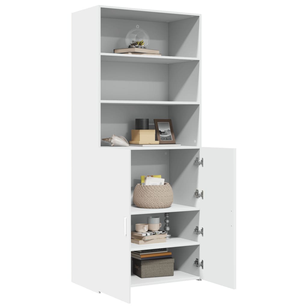Hoge Kast 80X42,5X185 Cm Bewerkt Hout