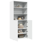 Hoge Kast 80X42,5X185 Cm Bewerkt Hout