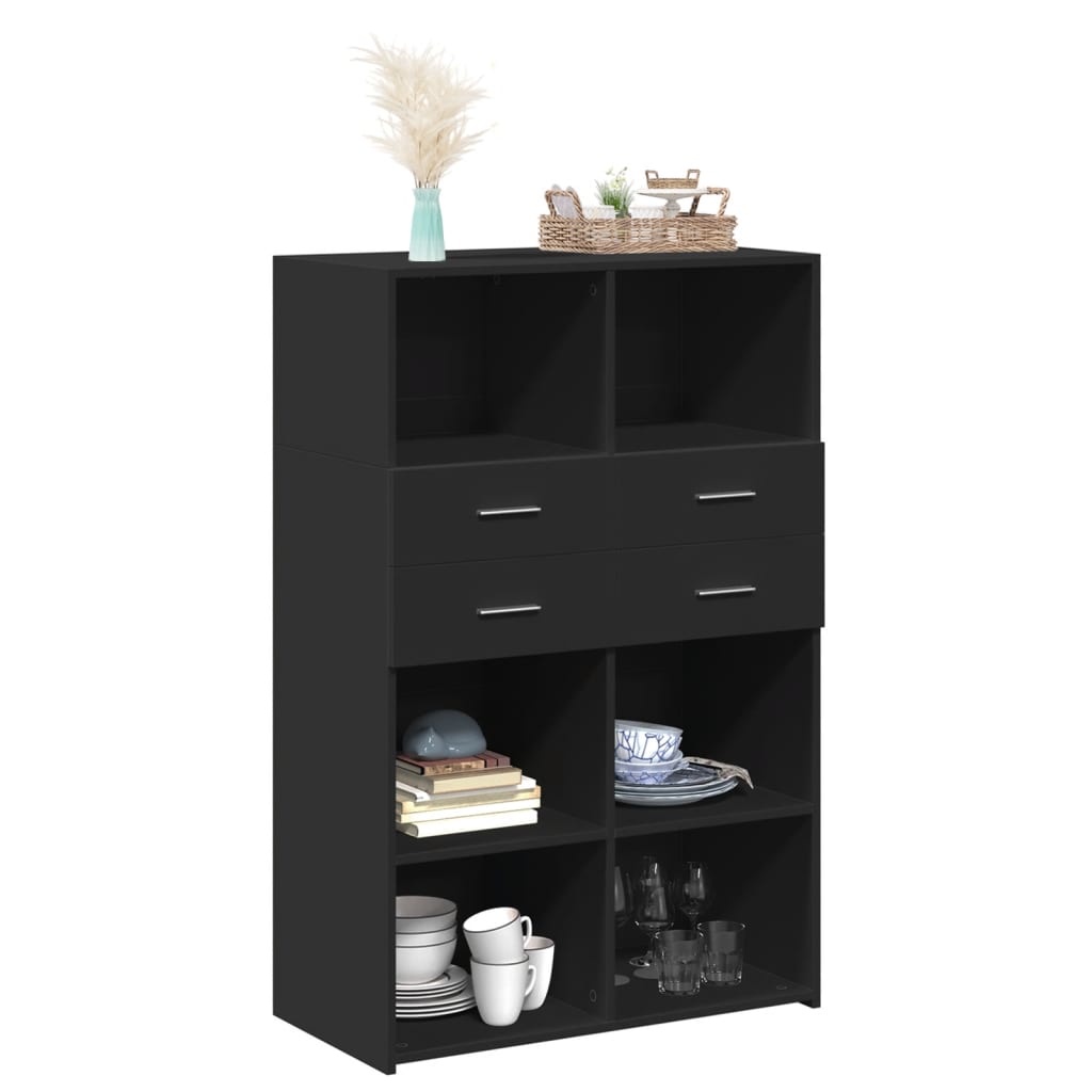 Hoge Kast 80X42,5X124 Cm Bewerkt Hout