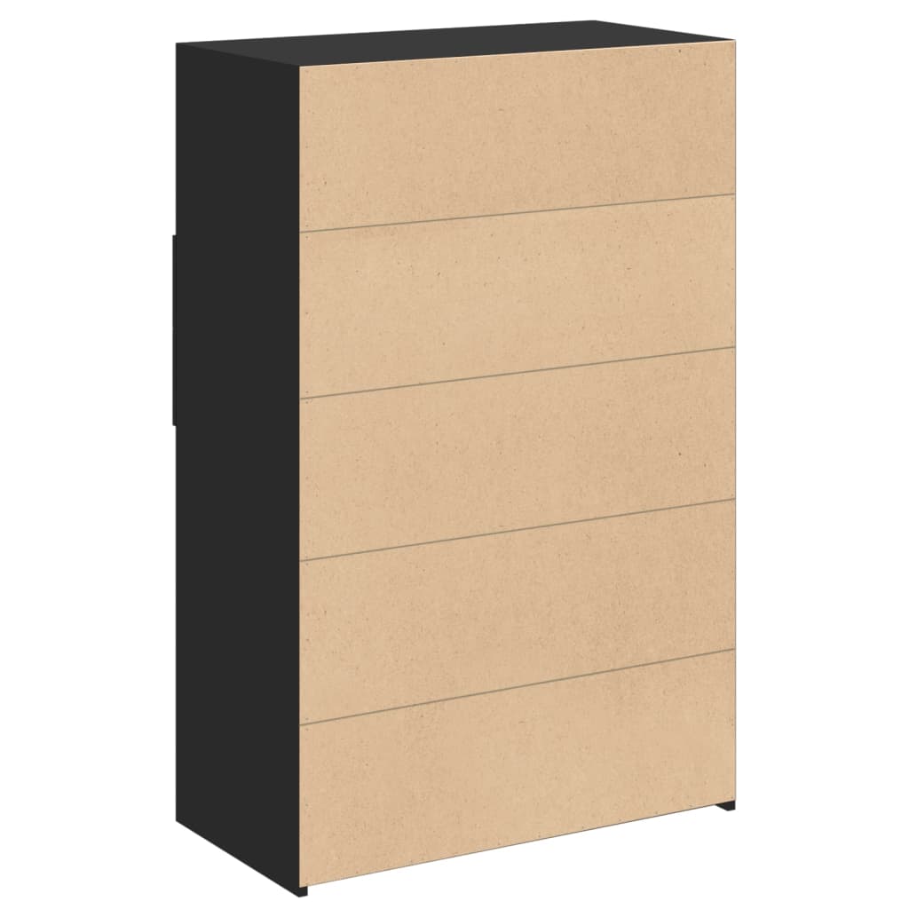 Hoge Kast 80X42,5X124 Cm Bewerkt Hout
