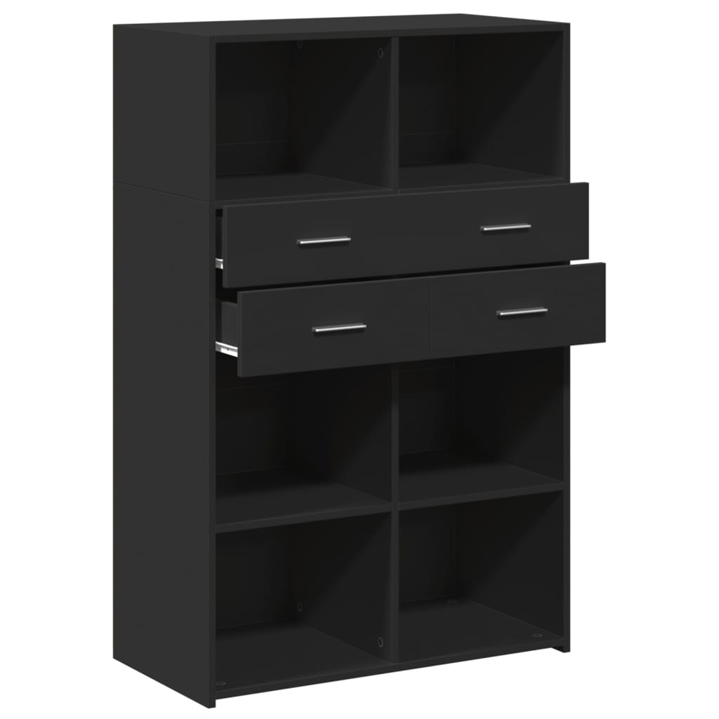 Hoge Kast 80X42,5X124 Cm Bewerkt Hout