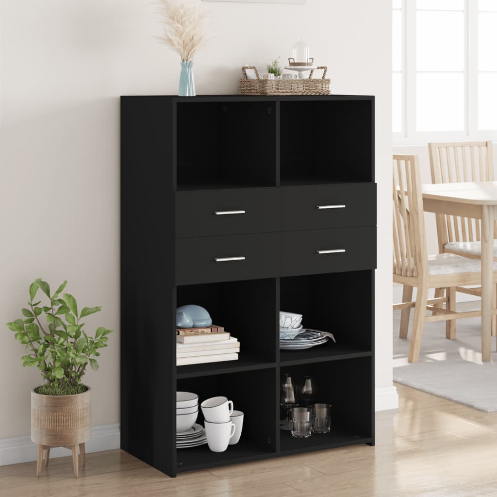 Hoge Kast 80X42,5X124 Cm Bewerkt Hout