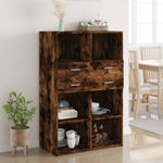 Hoge Kast 80X42,5X124 Cm Bewerkt Hout